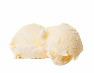 Vanilla ice cream scoop