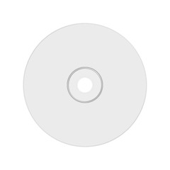 collection of various blank white paper cd on white background