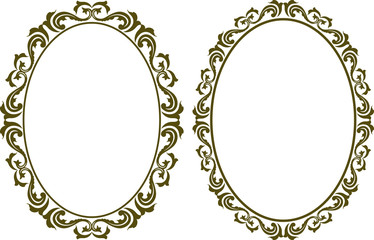 decorative oval border