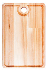Wooden cutting with rounded edges