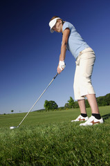 Fototapeta premium Sport: Golfing serie on court