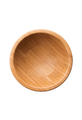 Empty wooden bowl