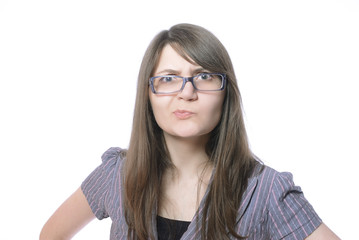 Fototapeta premium Angry businesswoman