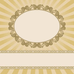 background with decorative borders