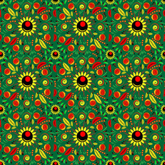 Seamless floral background 7