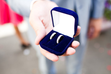 two wedding rings