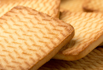 Square homemade cookies