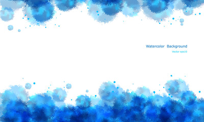 Abstract water color background vector.