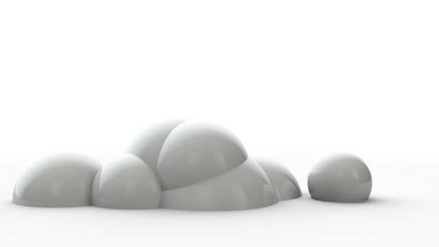 Pulsating white balls