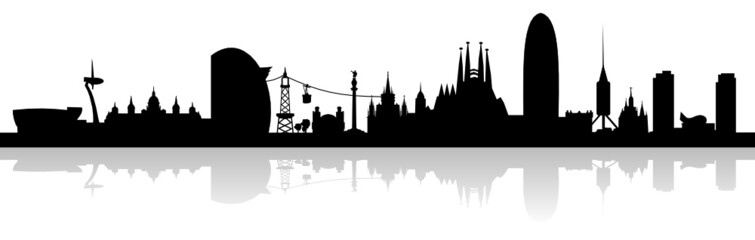 Obraz premium Urban Skyline of Barcelona