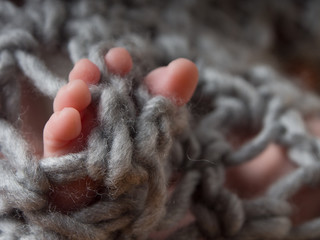 Newborn feets and toes