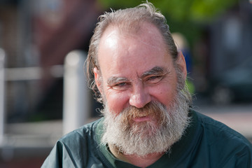 Smiling Homeless Man