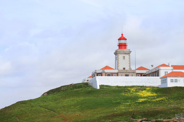 Fototapeta na wymiar Lighthouse at Cabo da Roca, Portugal