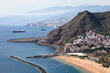 Foto op Plexiglas Playa de Las Teresitas at Santa Cruz de Tenerife, Tenerife © jorisvo