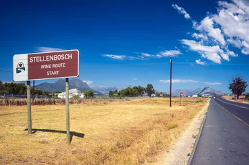 Keuken spatwand met foto Stellenbosch American Express Wine Routes, South Africa © jon11