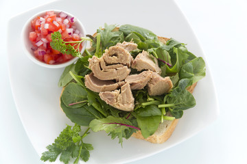 Open Tuna Salad Sandwich