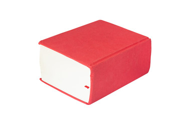 book red on white background
