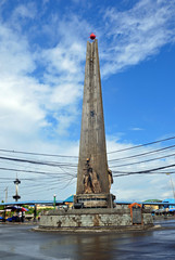 Fototapeta premium Battle of Legazpi Monument in the Philippines