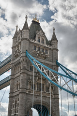 Fototapeta na wymiar Londyn, Wielka Brytania. Wspaniały widok na Magnificent Tower Bridge
