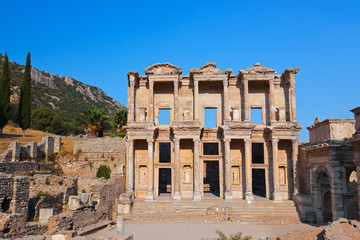 Fototapeta premium Ancient Celsius Library in Ephesus Turkey