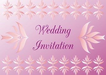 Wedding invitation