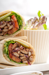 kafta shawarma chicken pita wrap roll sandwich