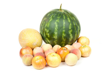 A big group of fruits