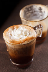 coffee with whipped cream