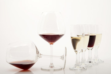 Degustazione del vino rosso