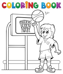 Coloring book sport and gym theme 3