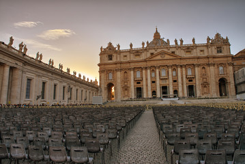 Obraz premium St Peter Square with Basilica - Vatican City