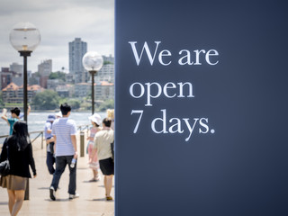 we are open seven days