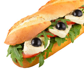Sandwich-mozzarella-rocket-sub