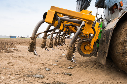 Closeup Of A Slurry Injector