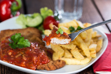 Schnitzel with Sauce