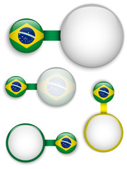 Vector - Brazil Country Set of Banners