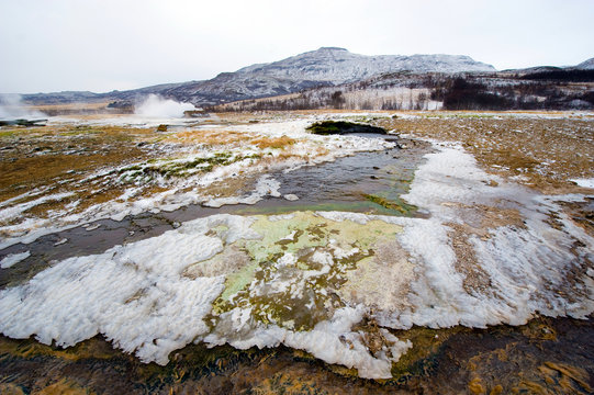 Geothermal frozen water