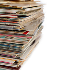 Old vinyl records