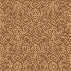 Brown seamless pattern