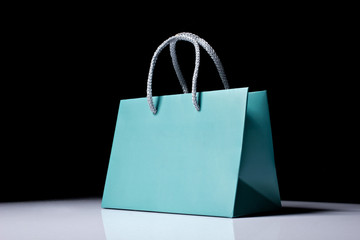 blue shopping bag