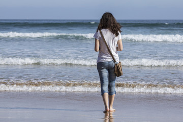 Chica en la playa