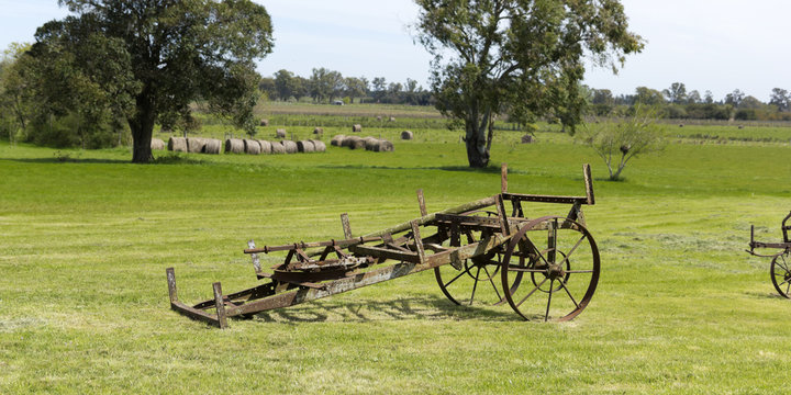 Antique farming equipment