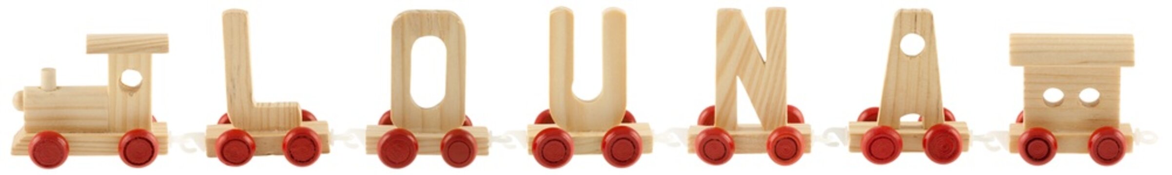 petit train pr&eacute;nom "Louna"