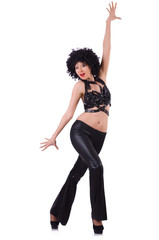 Woman isolated on the white background