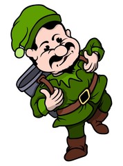 Elf Miner - Cartoon Character
