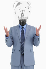 Astonished businessman