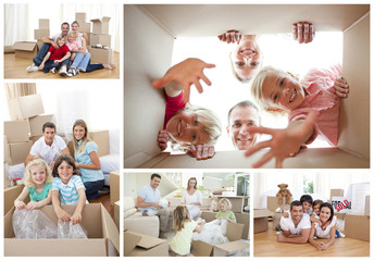 Collage of families