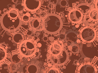 Eco Background (city on the ring,globe)