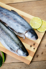 Raw trout