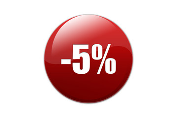 Soldes Bouton -5%